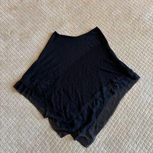 Halston Heritage black poncho Size XS